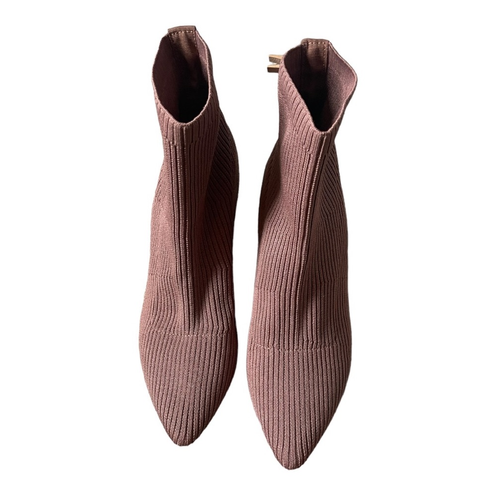 Steven By Steve Madden Neta Sock Booties Cognac B… - image 3